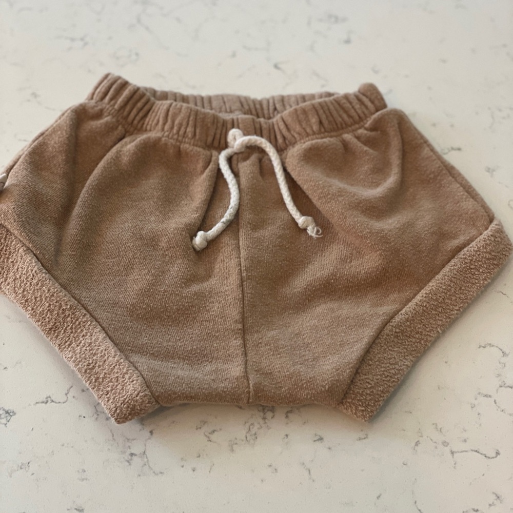 Childhoods Cozy Brown Knit Shorties unisex